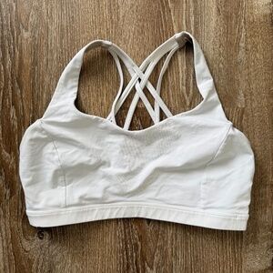 Lululemon Free to Be Bra - White - Size 12